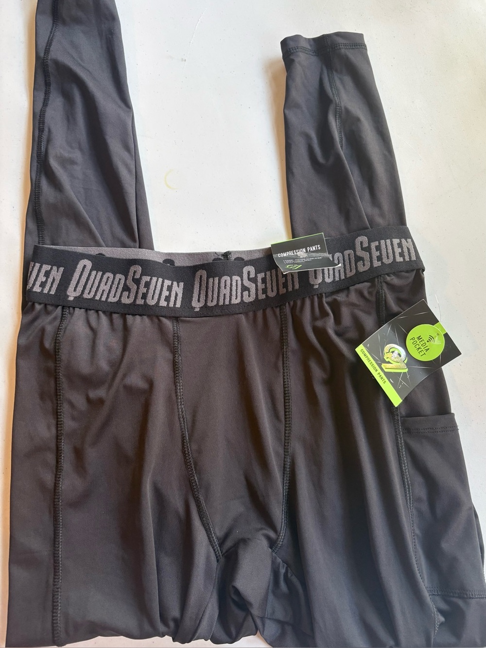 QuadSeven Compression Pants — Men’s, Black, NWT